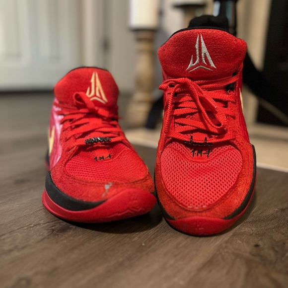 Ja Morant Nightmare Nike Red Athletic Shoes - Picture 1 of 11